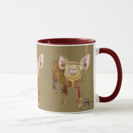 Einleitung zu einem Schwein Tasse