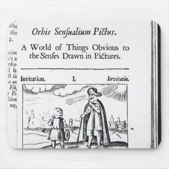 Einleitung zu 'Orbis Sensualium Pictus Mousepad (Vorne)