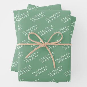 EINLOGO NACH MASS MODELL STILVOLLE MODERNE ELEGANT GESCHENKPAPIER SET