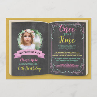 Einmal auf dem Foto Geschichte Buch Geburtstag Einladung