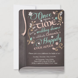 Einmal auf dem Time Storybook Polterabend Rosa Einladung