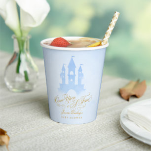 Einmal auf der Messe Burg Babydusche Pappbecher