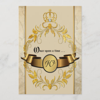 Einmal auf eine Zeit Monogram Fantasy Hochzeit Ein Einladung