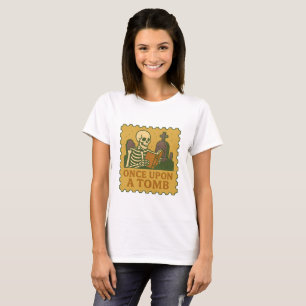Einmal auf einem Grab - Gotisches Skelettleser-Shi T-Shirt