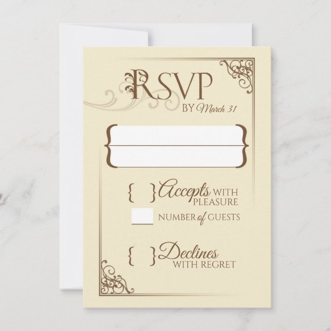 Einmal auf Hochzeit RSVP (Vorderseite)