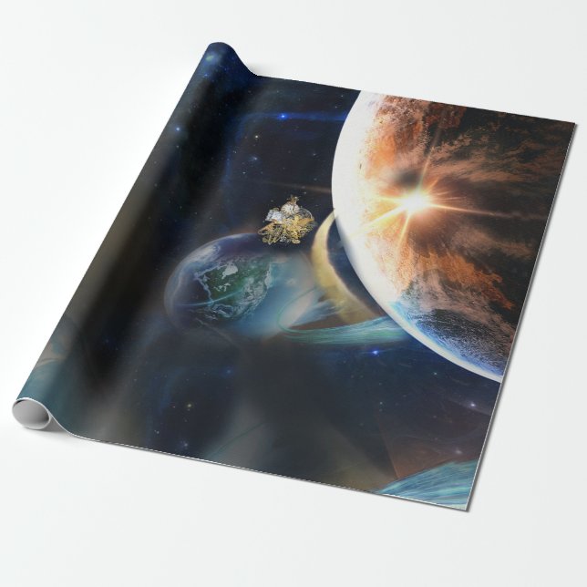 Einmal auf Zeitverpackungspapier Geschenkpapier (Ungerollt)