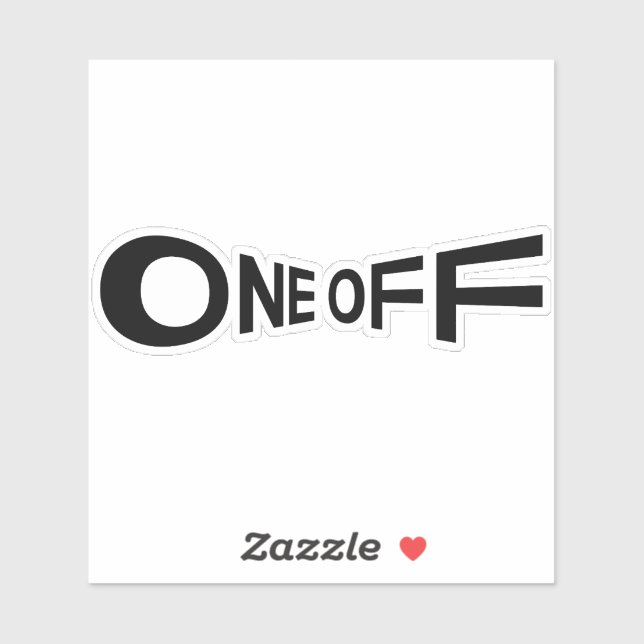 Einmal Aufkleber (Blatt)