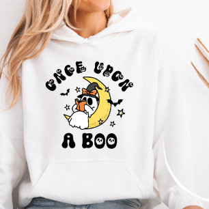 Einmal beim Lesen des Geistes Crescent Moon Hoodie