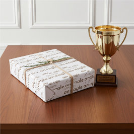 Einmal ein Adler, immer ein Adler. Brown Gift Wrap Geschenkpapier Set