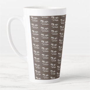 Einmal ein Adler, immer ein Adler. Muster Art Brow Milchtasse