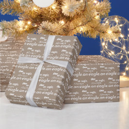 Einmal ein Adler, immer ein Adler. Oyster Typograf Geschenkpapier