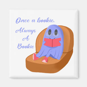 Einmal ein Bücherwurm, immer ein Bücherwurm Magnet