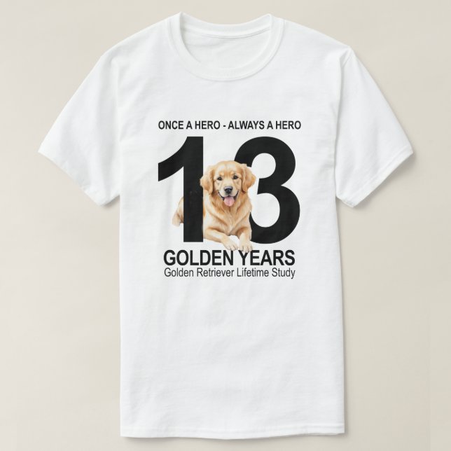 Einmal ein Held immer ein Held T-Shirt (Design vorne)