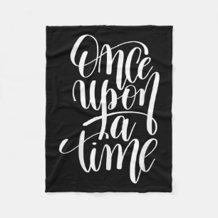 Einmal ein Zeit-Gif (positiver Spruch) Fleecedecke
