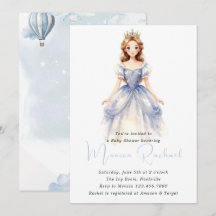 Einmal-eine-Prinzessin-Kutsche-Baby-Shower-Einladu