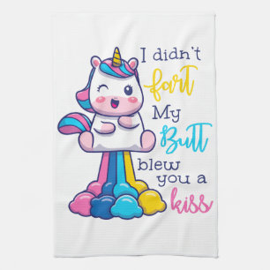 Einmal Furz ich nicht, dass mein Hintern dir einen Geschirrtuch