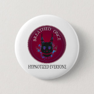 Einmal geatmet: Hypnotischer Dämonenschädel Button