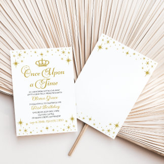 Einmal Gold Prinzessin zum Geburtstag Einladung