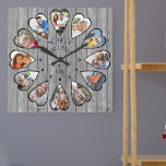Einmal im 12. Jahrhundert Fotos aus dunkelgrauem H Uhr<br><div class="desc">Erstellen Sie Ihre eigene Multi-Foto-Uhr, um Ihre Geschichte zu erzählen - die Mitte der Uhr wird mit "Once upon a time" in handgeschriebener Typografie geschrieben. Verwenden Sie die Bildvorlage, um 12 Ihrer bevorzugten Fotos hinzuzufügen, die in herzförmigen Rahmen angezeigt werden. Das Design verwendet porträtierte vertikale Fotos für alle Zahlen außer...</div>