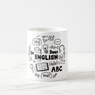 Einmal im Leben Idiom Design Englischlernen Kaffeetasse