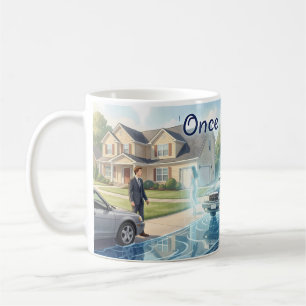 Einmal im Leben Wasserreflexionskunstbecher Kaffeetasse