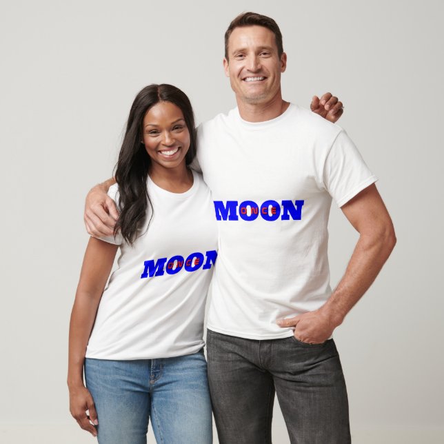 Einmal in blauem Moon-Design T-Shirt (Unisex)