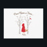 Einmal in der Zeit Postkarte<br><div class="desc">Ein märchenhafter Charakter ist ein großartiges Design für ein Kinderprojekt.</div>