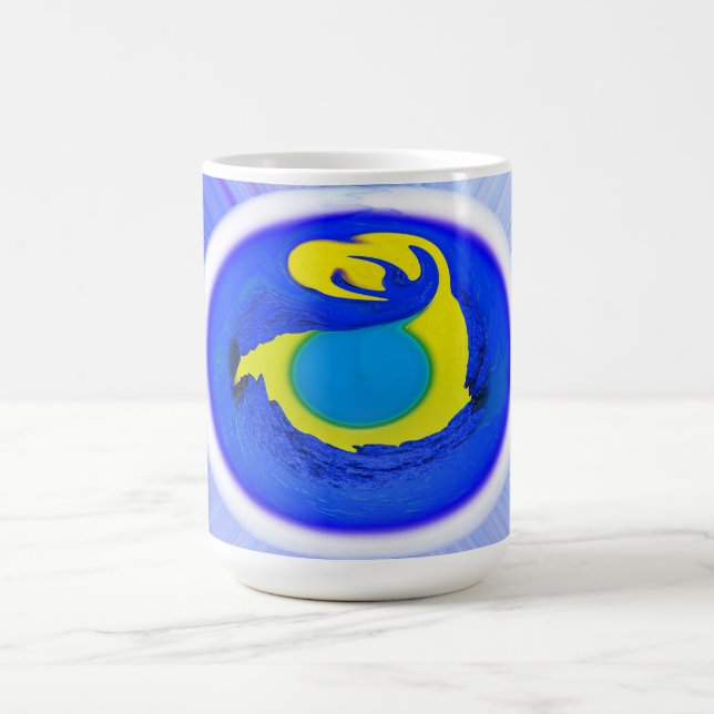 Einmal in einem blauen Mond Kaffeetasse (Mittel)