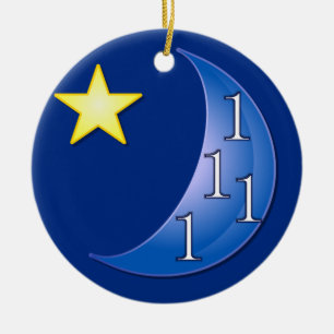 Einmal in einem blauen Mond Keramikornament