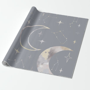 Einmal in einem Blue Moon Wrapping Paper Geschenkpapier