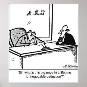 Einmal in einem Leben nicht übertragbarer Abzug Poster