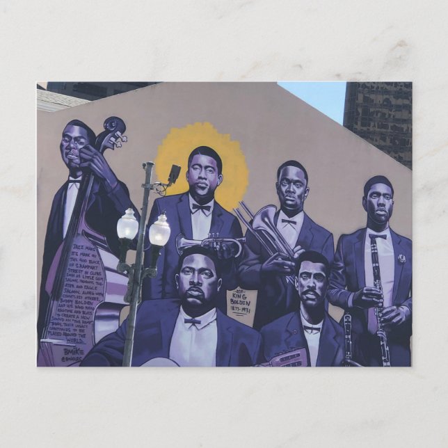 Einmal in NOLA (New Orleans, LA) Postkarte (Vorderseite)