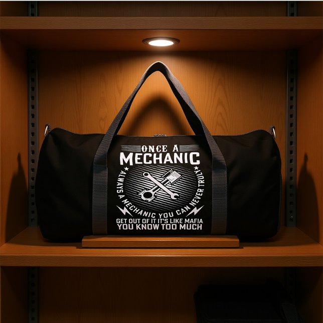 EINMAL MECHANIKER, IMMER MECHANIKER  DUFFLE BAG (Von Creator hochgeladen)
