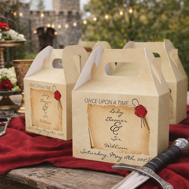 Einmal mittelalterliches Scroll Wax Siegel Geschenkschachtel (Von Creator hochgeladen)