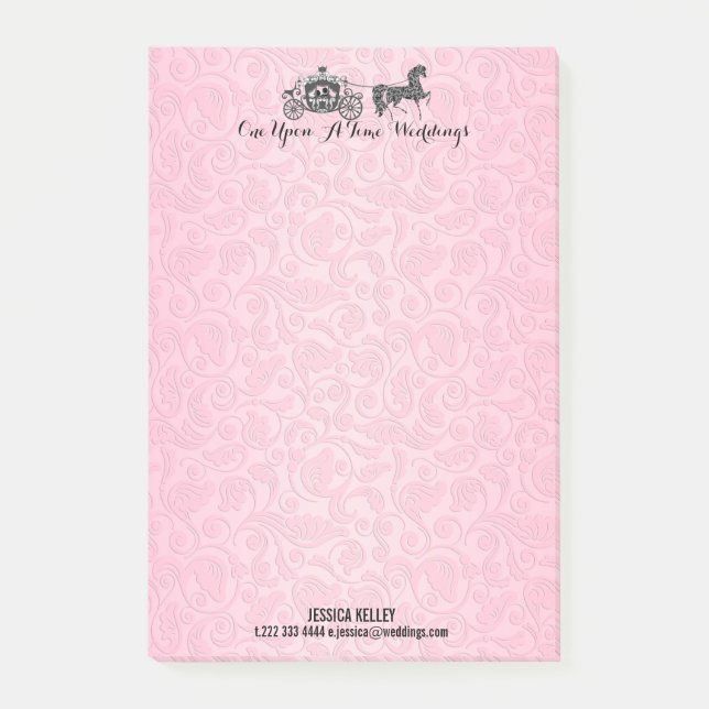 Einmal nach einer Hochzeit Pferd & Carriage Post-it Klebezettel (Vorderseite)