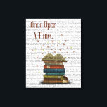 Einmal nach einer Zeit Bücher Leinwanddruck<br><div class="desc">Tiere & Natur. Bild-ID: 190043D</div>