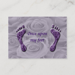 einmal nach meinen Füßen Visitenkarte