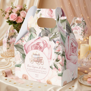 Einmal pinkfarbene Prinzessin-Baby-Dusche Geschenkschachtel