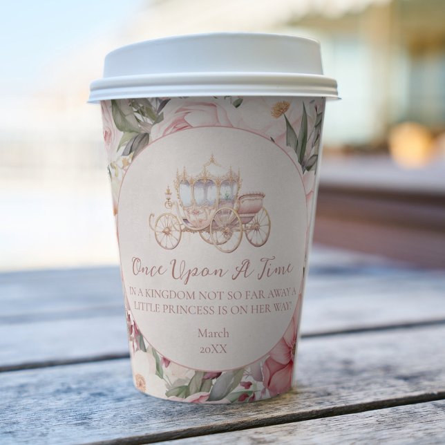 Einmal pinkfarbene Prinzessin-Baby-Dusche Pappbecher (Von Creator hochgeladen)