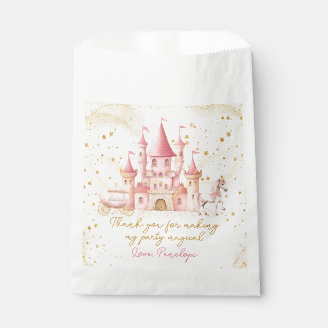Einmal Prinzessinnen-Party-Geschenktüte Geschenktütchen (Vorderseite)