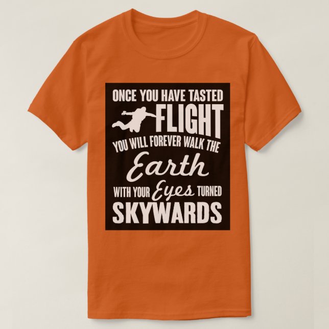 Einmal probiert Flug T-Shirt (Design vorne)