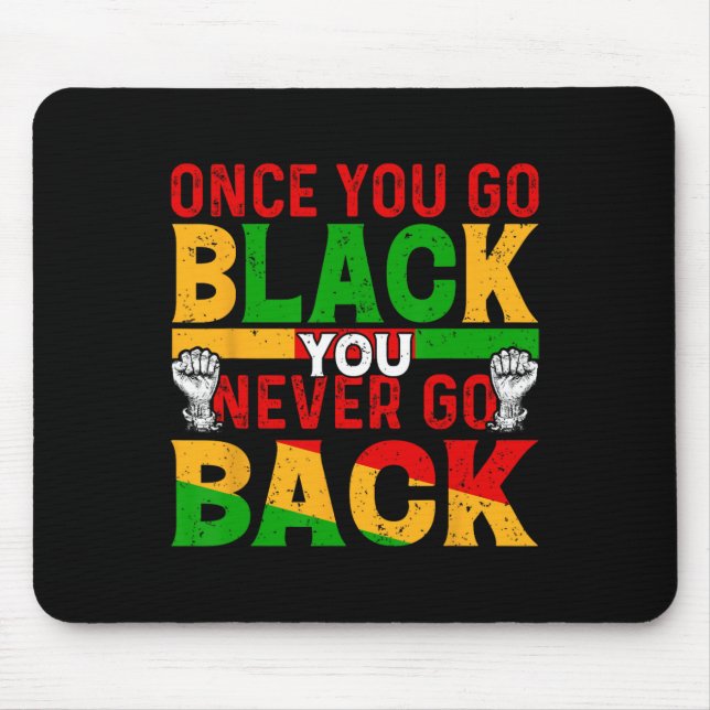 Einmal Schwarz, immer Schwarz African Black Hi Mousepad (Vorne)