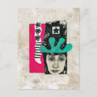 Einmal und immer eine lunatische Postkarte - Abstr