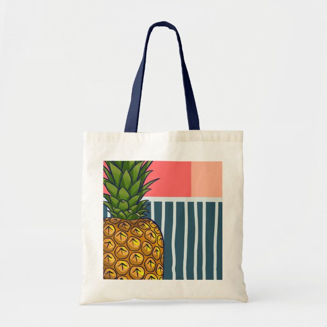 Einmalige Ananas-Dynamik Tragetasche (Vorne)