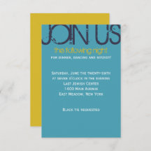 Einmalige Bar Bat Mitzvah-Party-Karte