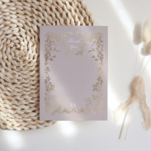 Einmalige Hochzeit des klassischen Wappen Dankeskarte