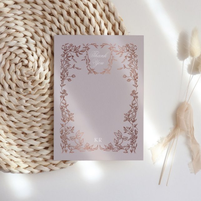 Einmalige Hochzeit des klassischen Wappen Dankeskarte (Von Creator hochgeladen)