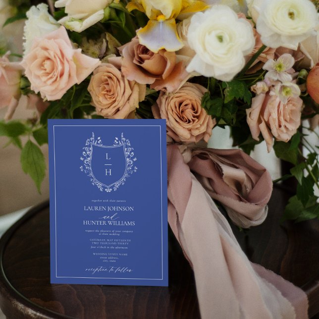 Einmalige Hochzeit des Wappen der klassischen Wild Einladung (Von Creator hochgeladen)