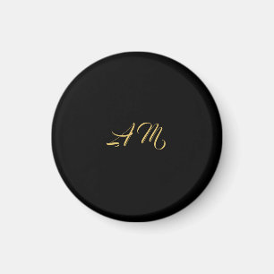 Einmalige Kalligrafie mit Schwarz-Gold-Farben Magnet