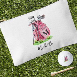 Einmalige Rosa Bezeichnung Monogramm Zubehörtasche